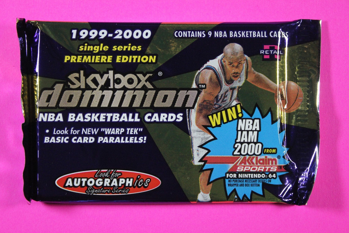 Rare 1999-2000 Skybox Dominion NBA Basketball Hobby Pack Exact Pack In Pics 6014