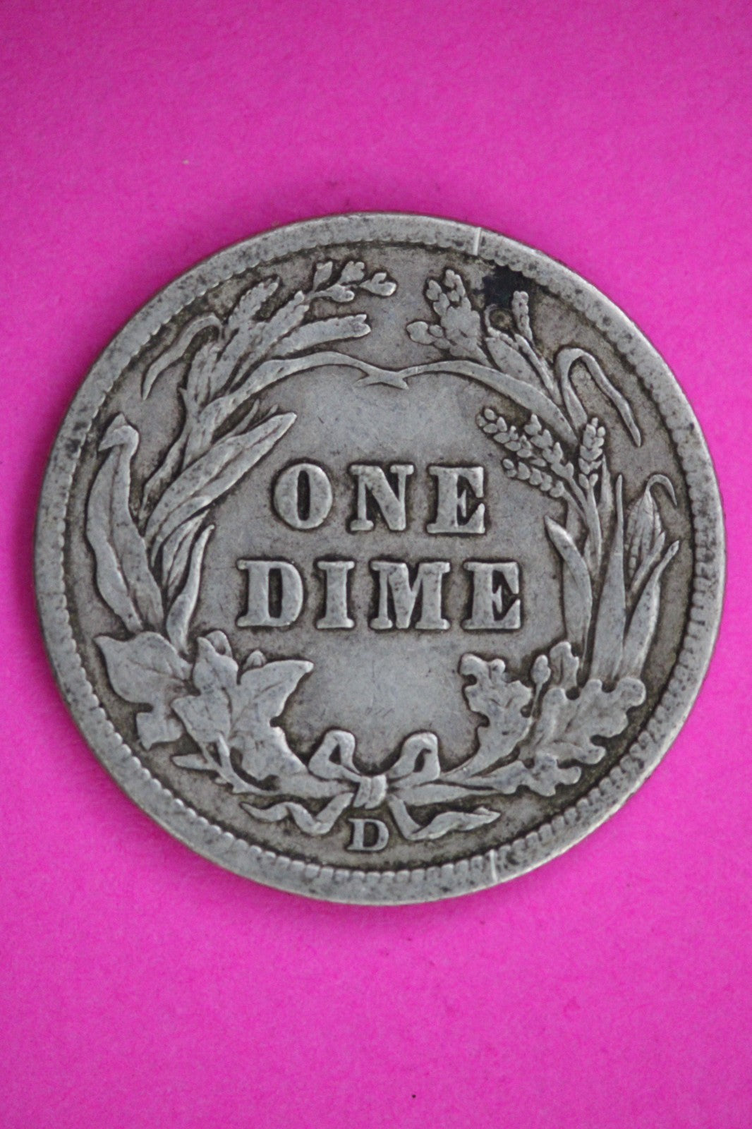 1910 D Barber Liberty Dime Silver Guaranteed Authentic & Genuine Coin 2958