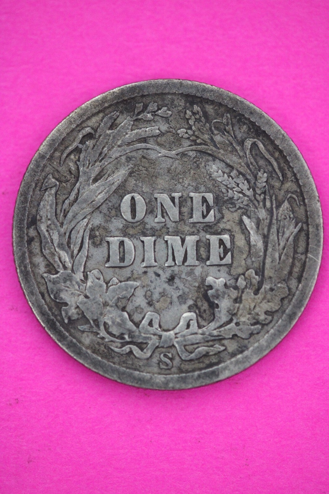 1907 S Barber Liberty Dime Scarce Semi Key Date Silver Coin San Francisco 126