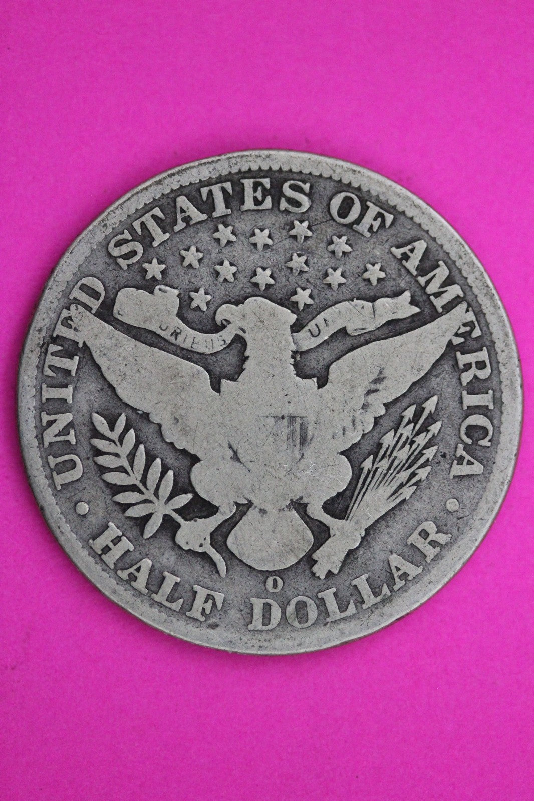 1904 O Barber Liberty Silver Half Dollar Guaranteed Authentic Genuine Coin 2345
