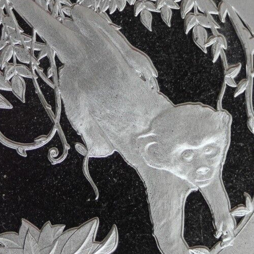 Gem BU 2023 Barbados Monkey 1 OZ Silver Coin .999 Fine $1.00 Same Coin In Pic 01