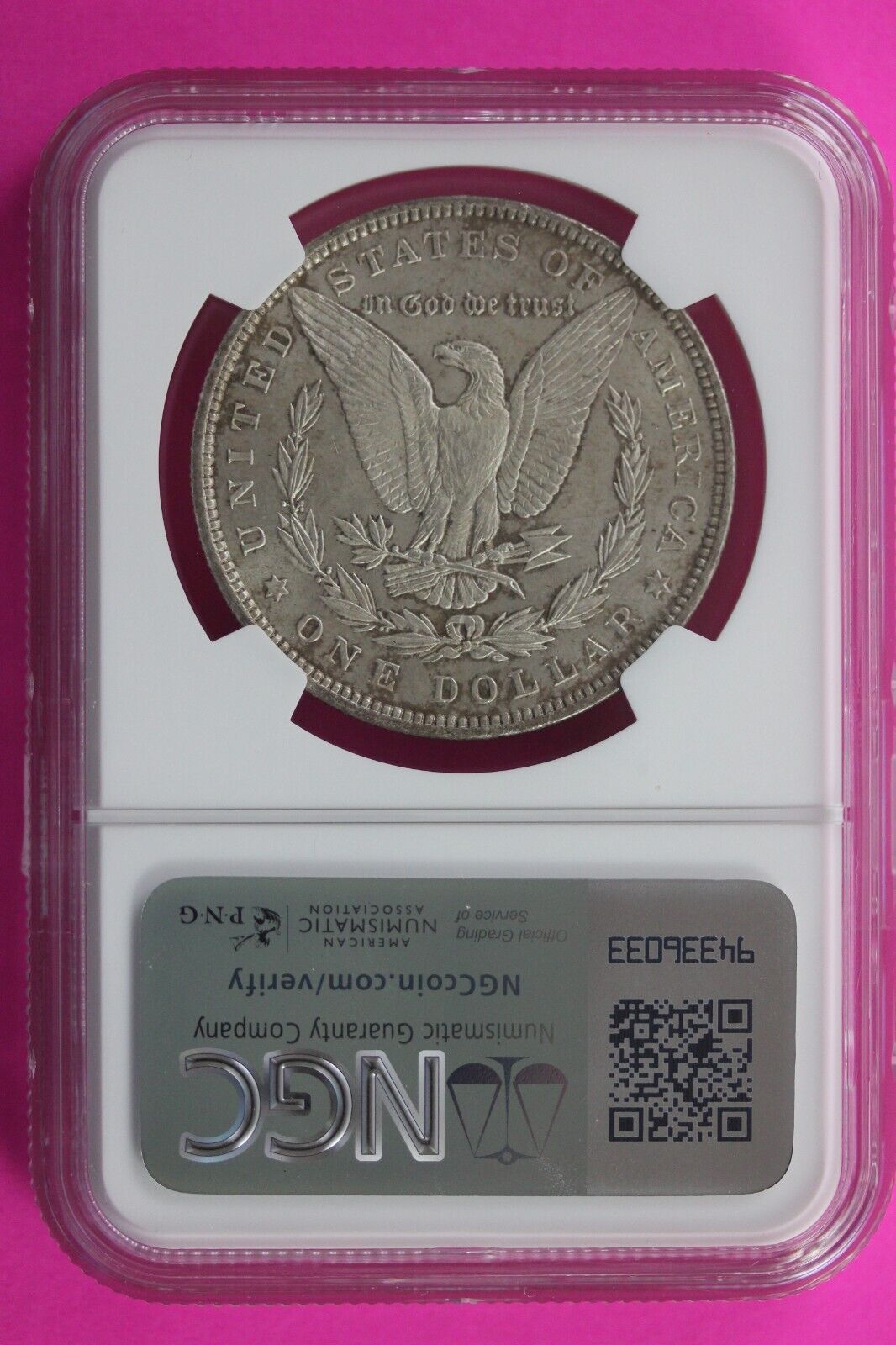 1896 P MS 63 Liberty Morgan Silver Dollar NGC Certified Graded Slab 451