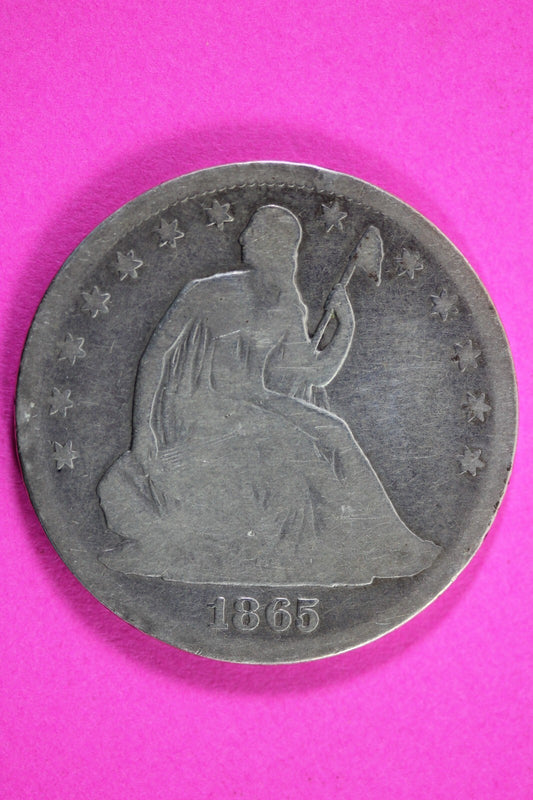 1842 P Seated Liberty Half Dollar Silver Re-Punched Date Rare Semi Key Date 16