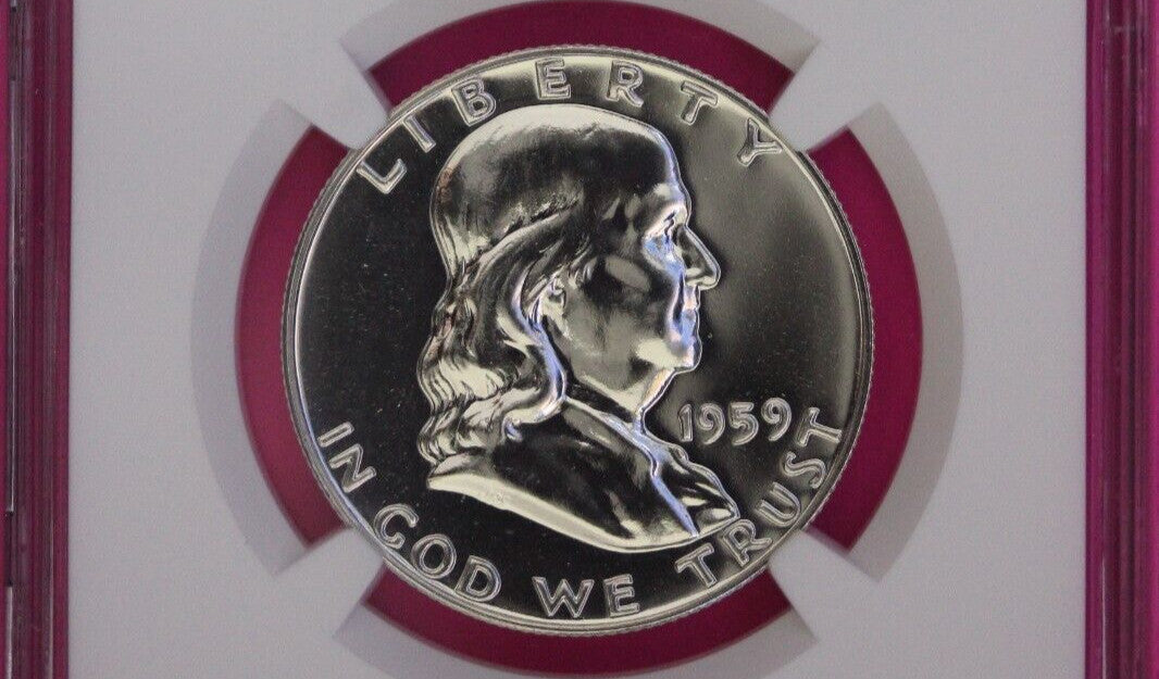 1959 PF 68 Ben Franklin Half Dollar NGC Graded Certified Authentic Slab 903