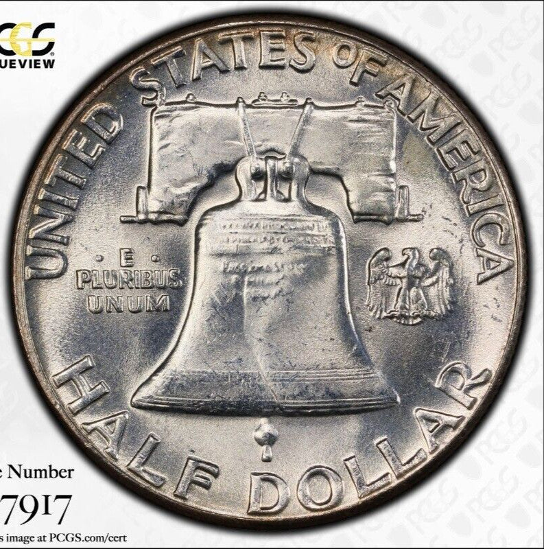 Toned Color 1963 P MS 64 Ben Franklin Half Dollar Trueview Pics PCGS Slab 1518