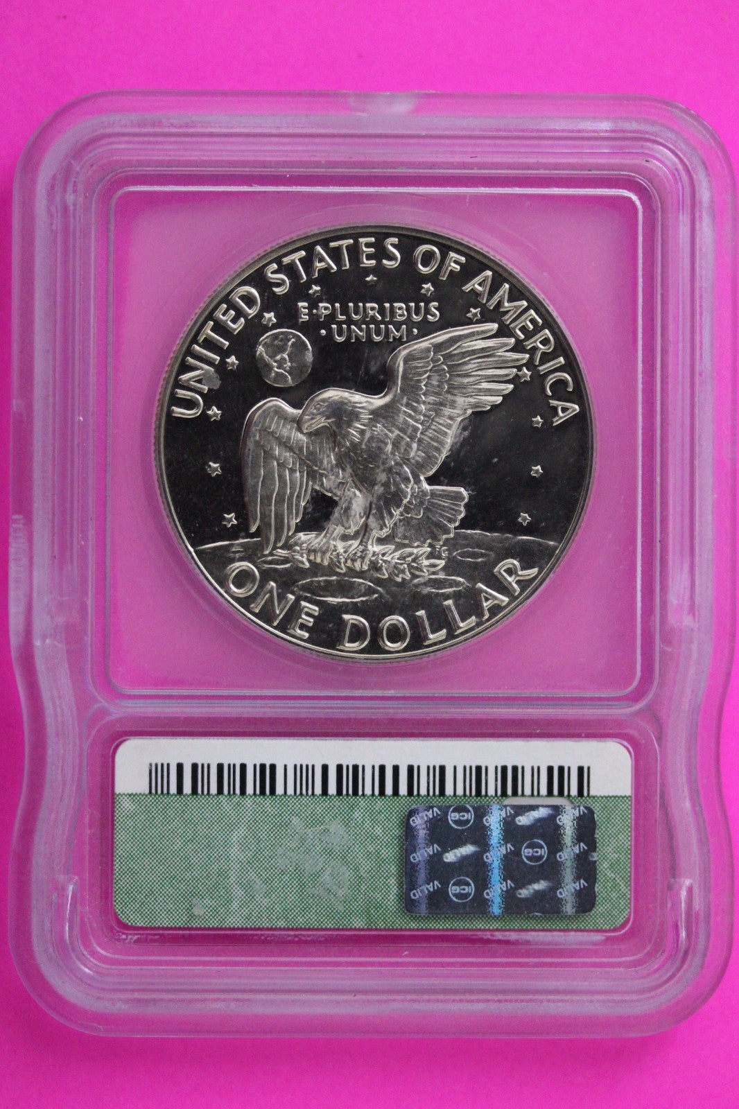 1977 S PR 70 Deep Cameo Clad Ike Eisenhower Dollar ICG Certified Graded 334