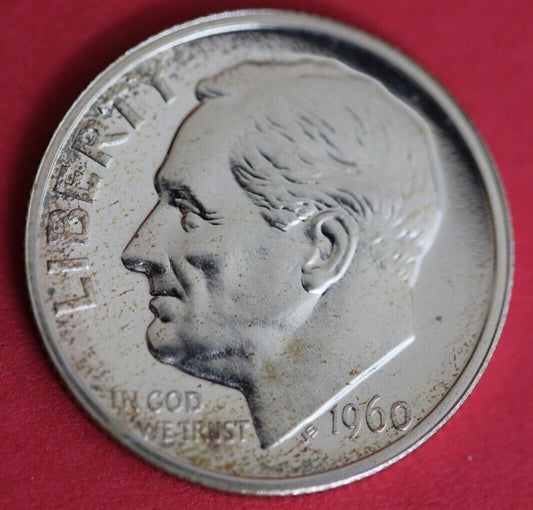 1960 Silver Proof Roosevelt Dime Exact Coin Shown 121