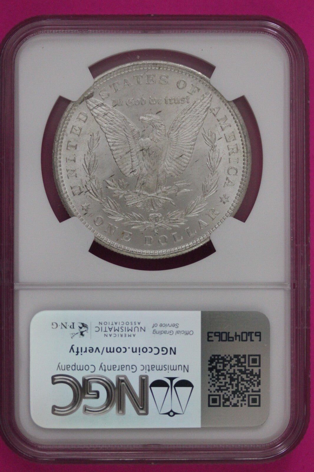 1880 S MS 63 Liberty Morgan Silver Dollar NGC Certified Graded Authentic 758