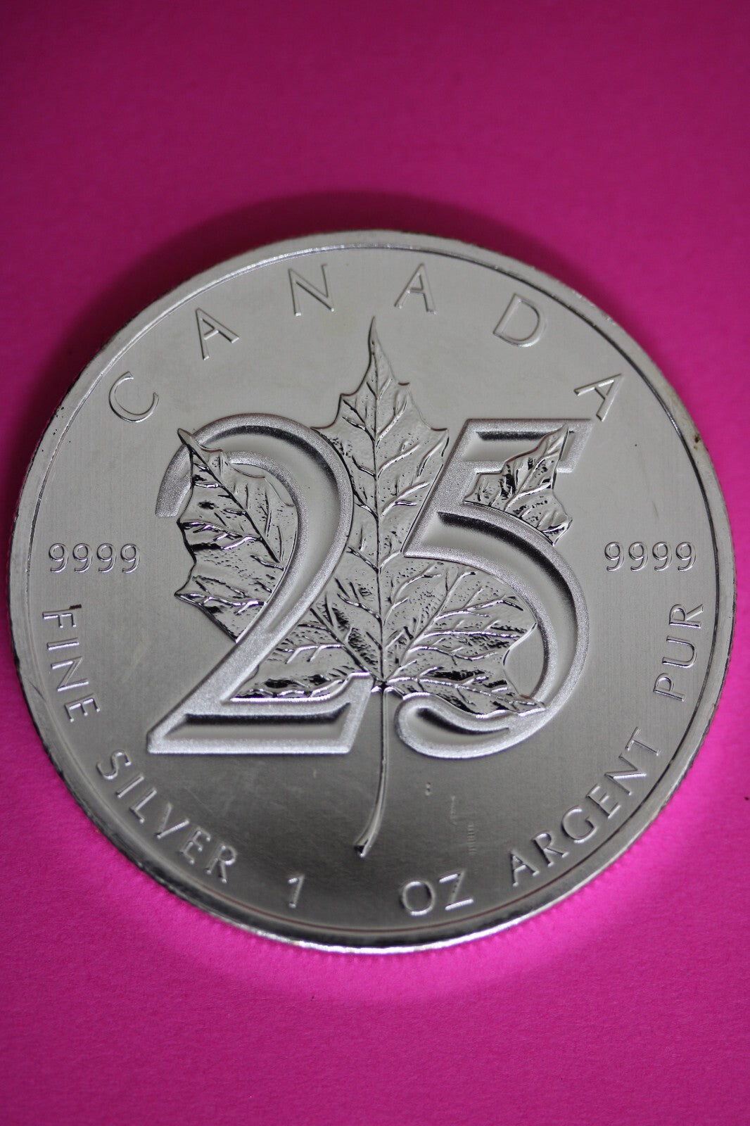 Gem BU 2013 Canada $5 Dollars 1 Ounce Silver Maple Leaf Same Coin In Pics CAF17