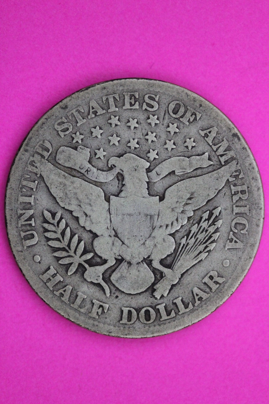 1898 P Mint Error in GOD Barber Liberty Half Dollar Silver Coin Genuine 0410N