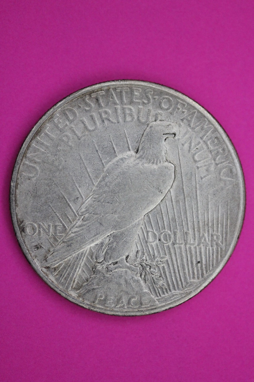 High Grade 1925 S Liberty Peace Silver Dollar San Francisco Mint Nice Luster 219