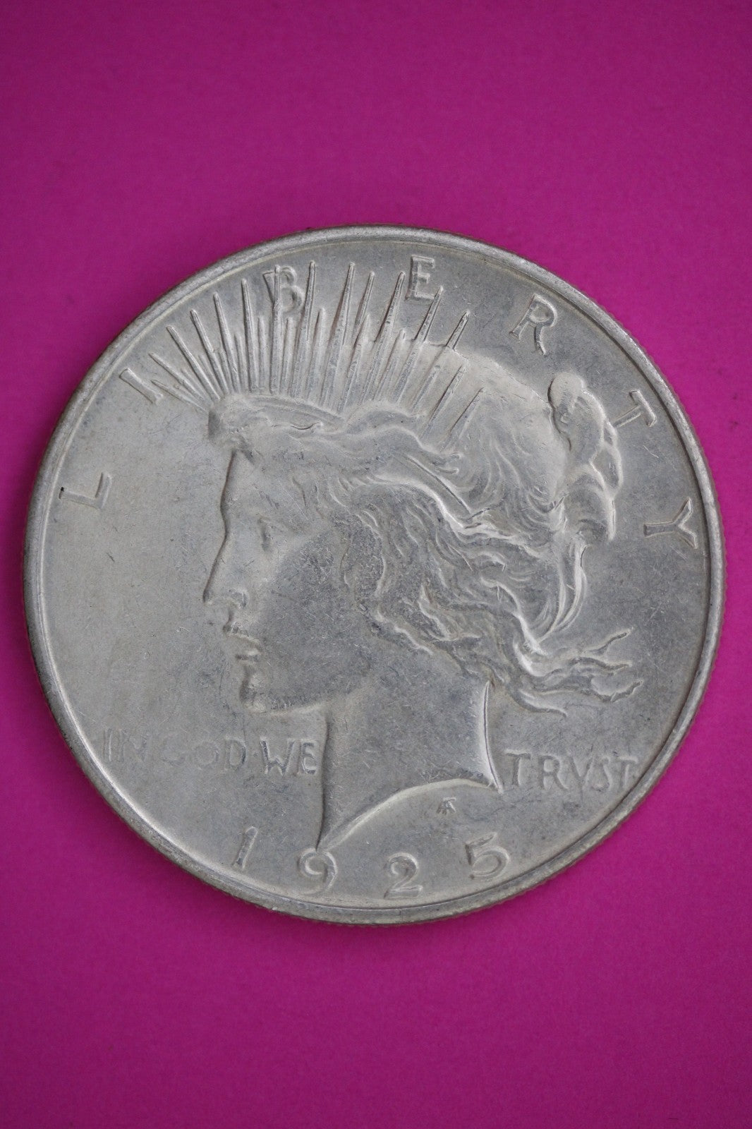 1925 S Peace Lady Liberty Semi Key Date Silver Dollar Guaranteed Authentic 2689