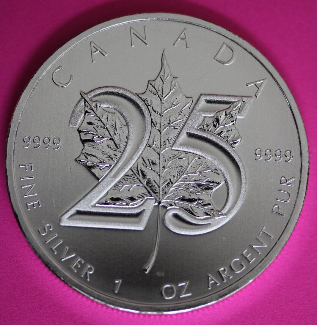 Gem BU 2013 Canada $5 Dollars 1 Ounce Silver Maple Leaf Same Coin In Pics CAF22