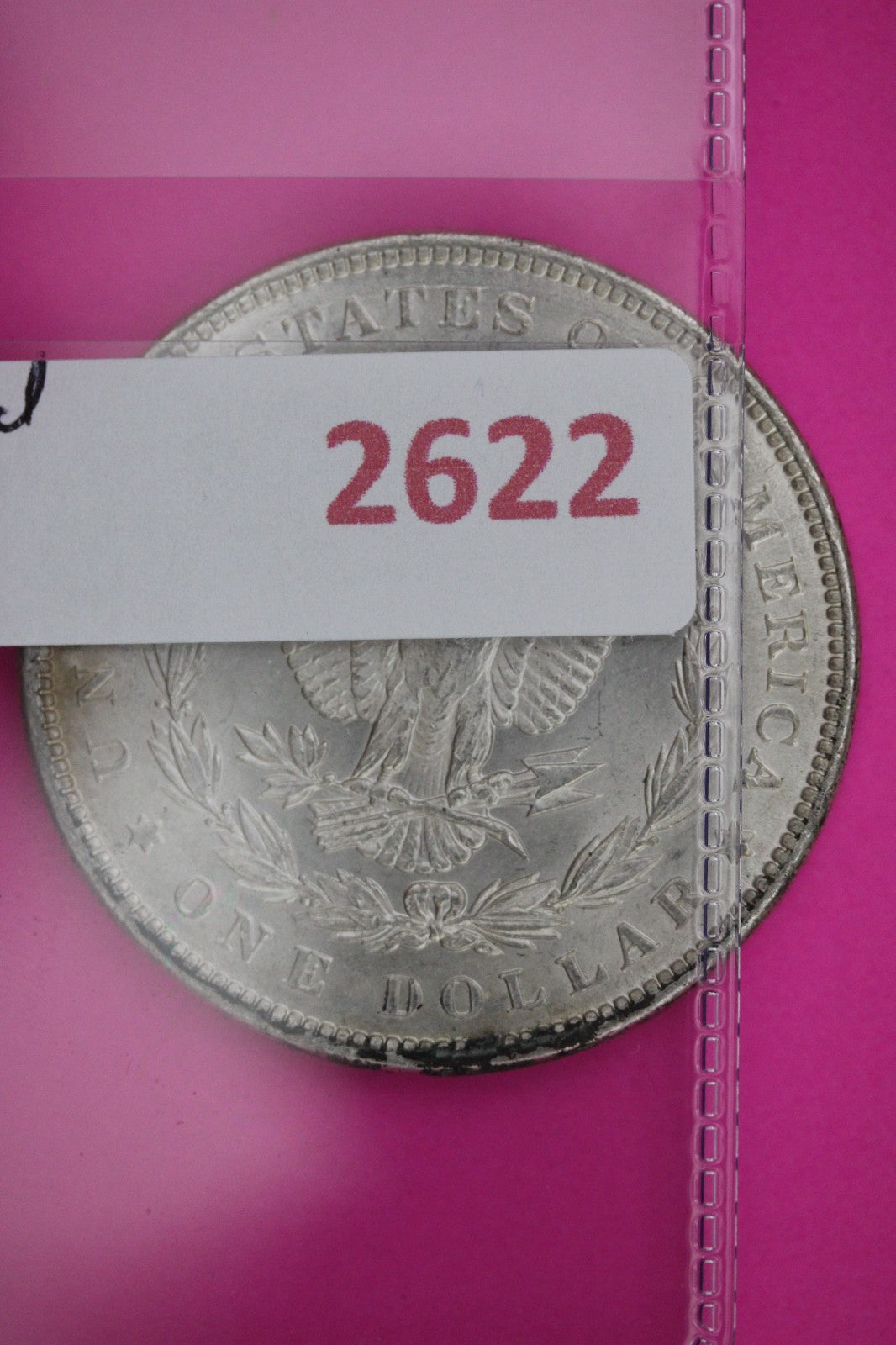 1891 P Morgan Lady Liberty Silver Dollar Authentic Corroded Rim Area 2622