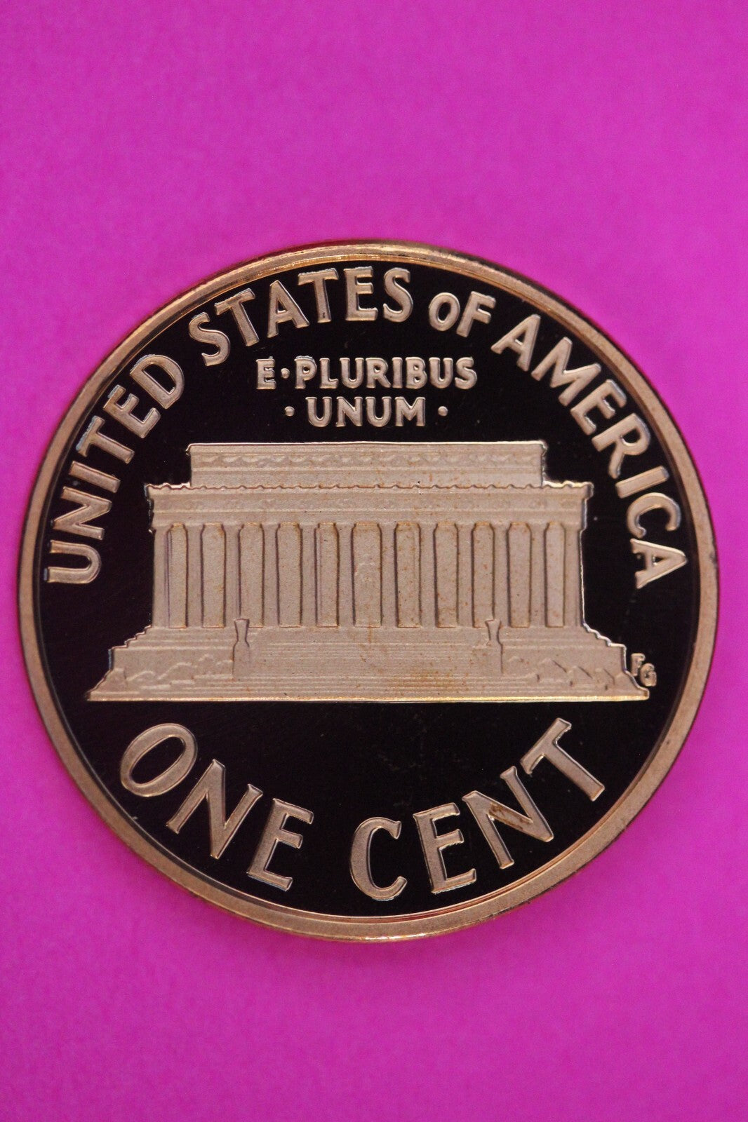 Gem Proof 2007 S Ultra Deep Cameo Lincoln Memorial Cent Same Coin In Pics TOM02
