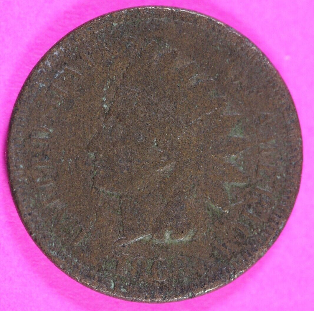 1868 Indian Head Cent Penny Scarce Early Type You Get Exact Coin Pictured 262