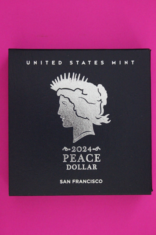 Gem Deep Cameo Proof 2024 S Peace Silver Dollar 999 Fine Mint Box & COA 6018