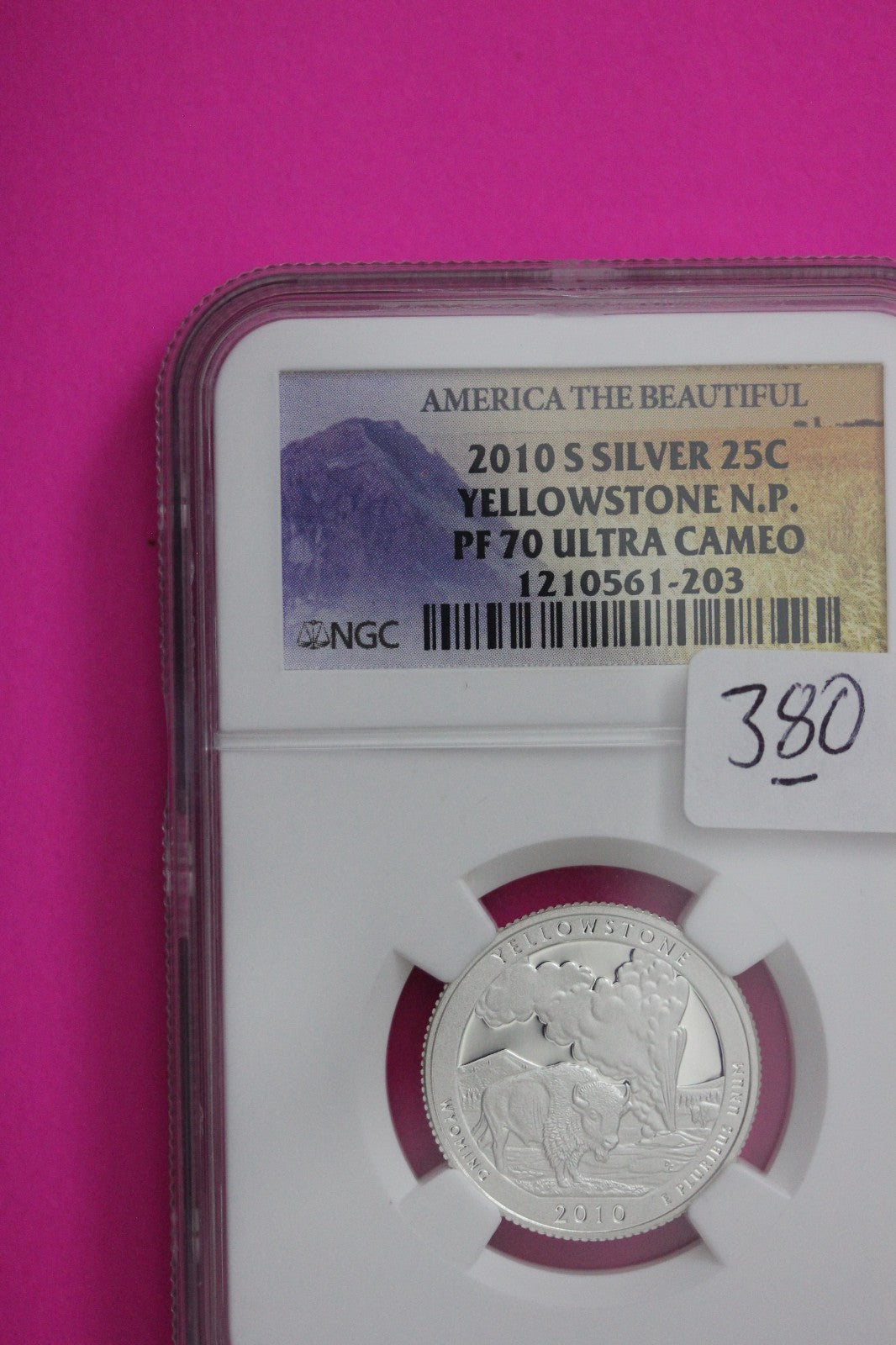 2010 S PF 70 Silver Quarter Yosemite Park ATB NGC Graded Certified Slab 380