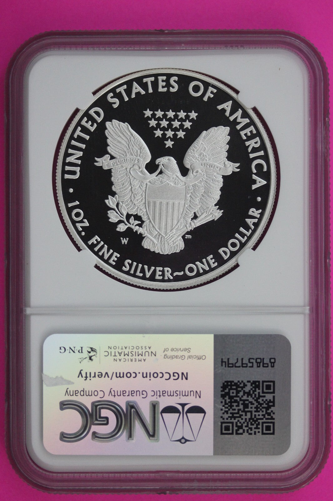 2011 W PF 70 Silver American Eagle Ultra Cameo Authentic Proof Coin NGC 1119