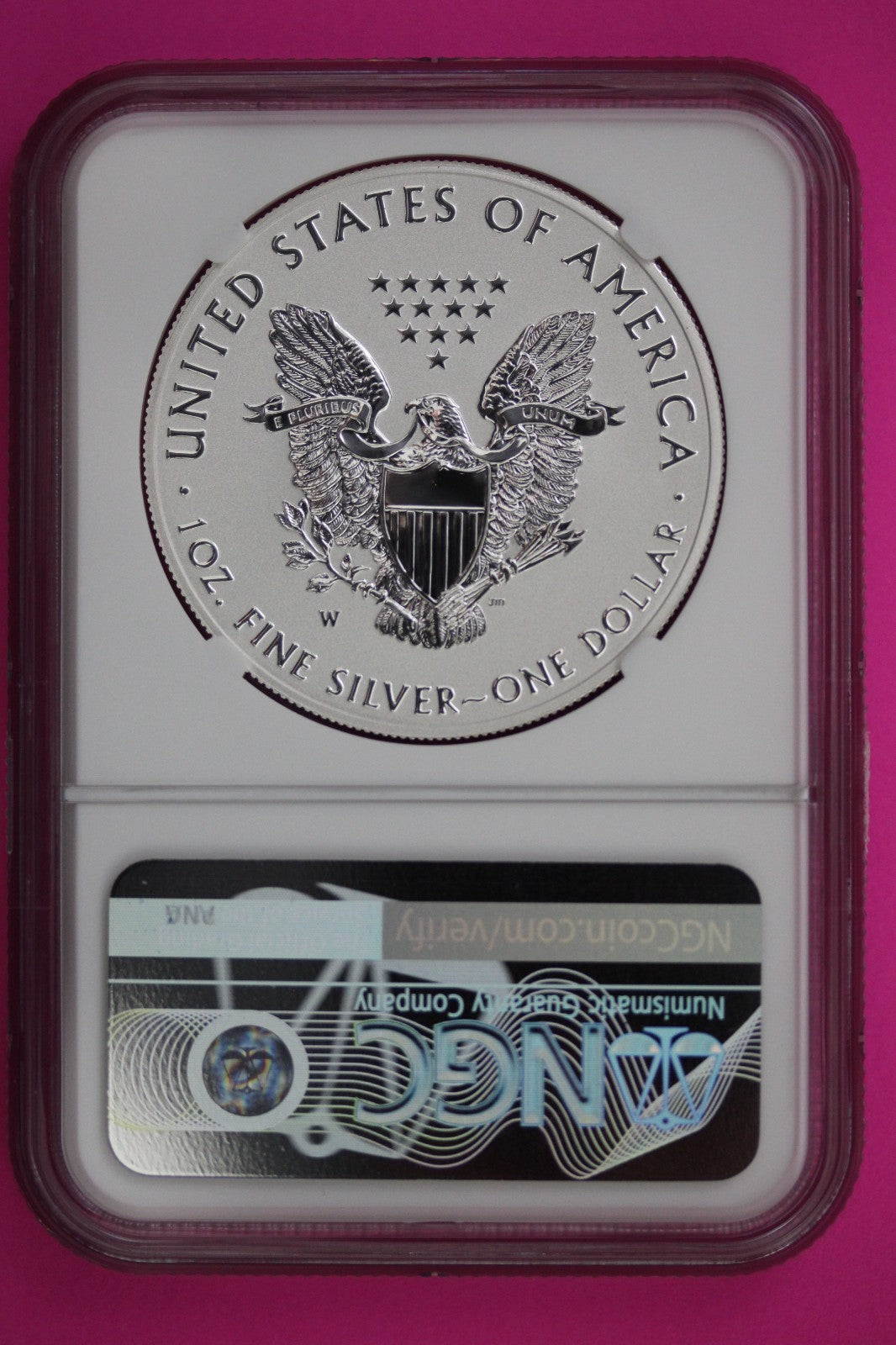 2021 W T1 Reverse Proof Silver Eagle PF 69 One Coin From Design Set NGC Slab 83