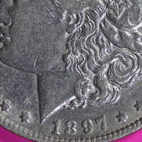 High Grade 1897 O Morgan Liberty Silver Dollar Key Date Coin New Orleans 58