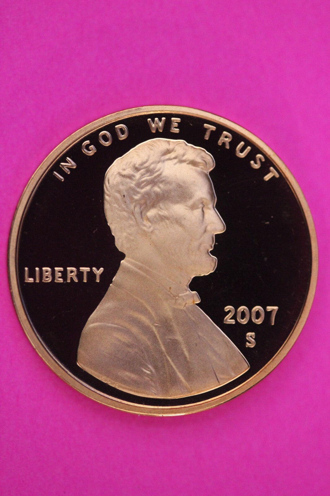 Gem Proof 2007 S Ultra Deep Cameo Lincoln Memorial Cent Same Coin In Pics TOM02