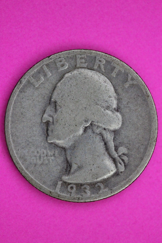 1932 S George Washington Silver Quarter Guaranteed Autthentic Genuine Coin 1232