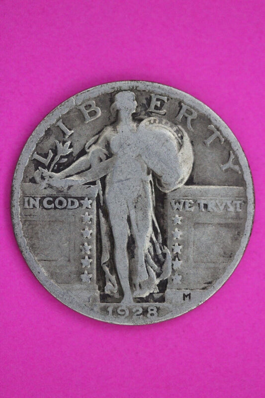 Full Date 1928 P Standing Liberty Silver Quarter You Get The Coin In Pics TOM 64