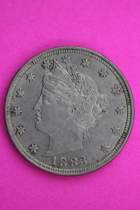 High Grade 1883 No Cents V Liberty Nickel Exact Coin Pictured Scarce Key Date 03