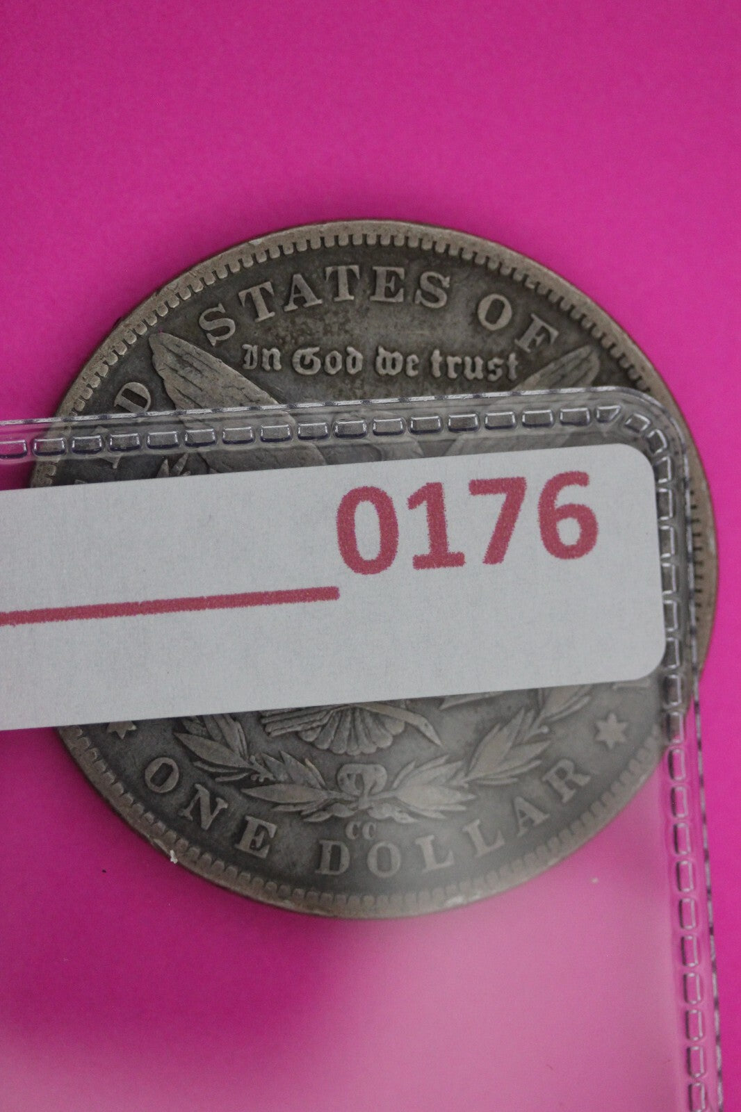 1890 CC Morgan Lady Liberty Carson City Mint  Rare Key Date Silver Dollar 0176N