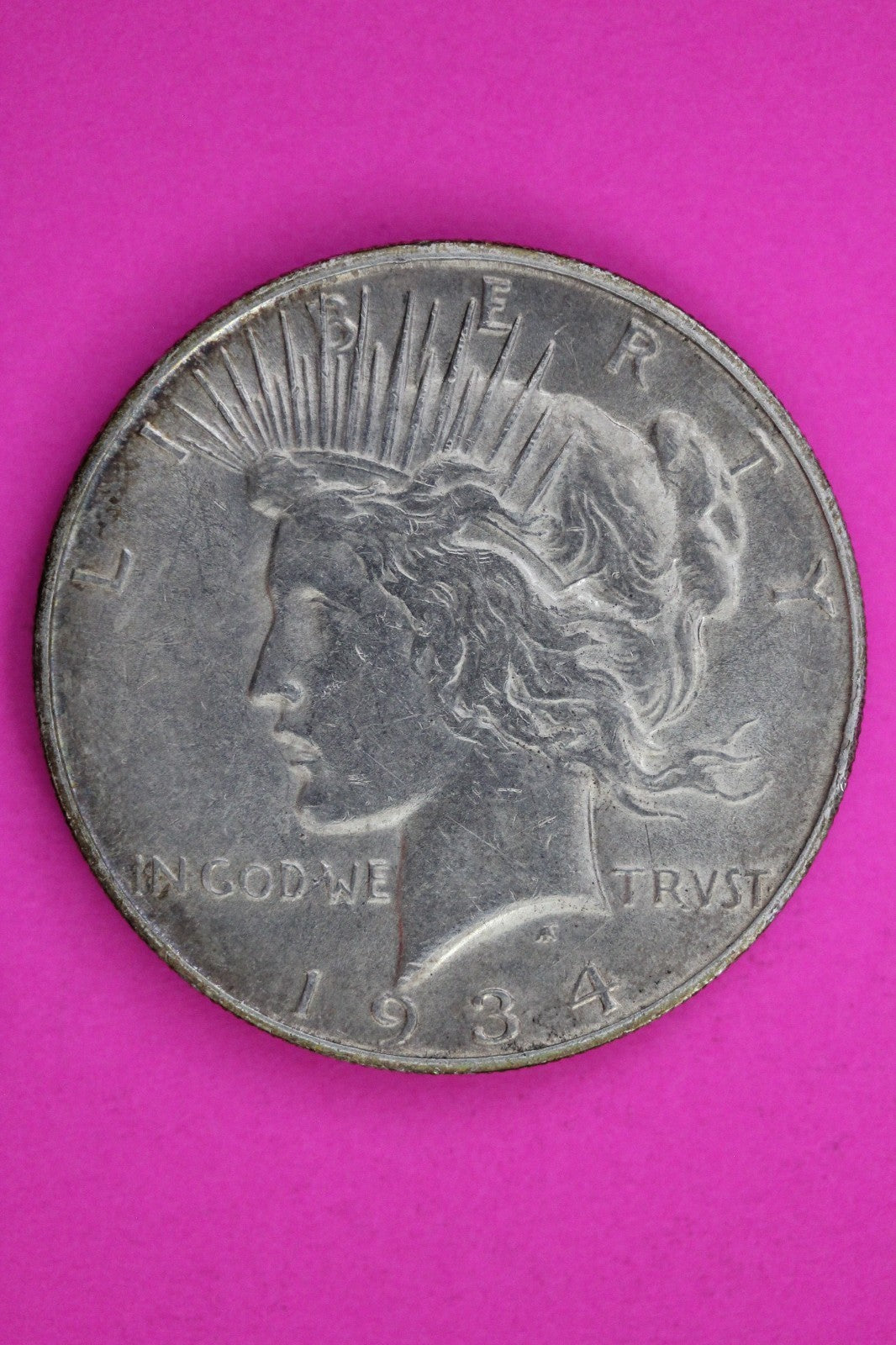 1934 D Peace Lady Liberty Semi Key Date Silver Dollar Guaranteed Authentic 1778