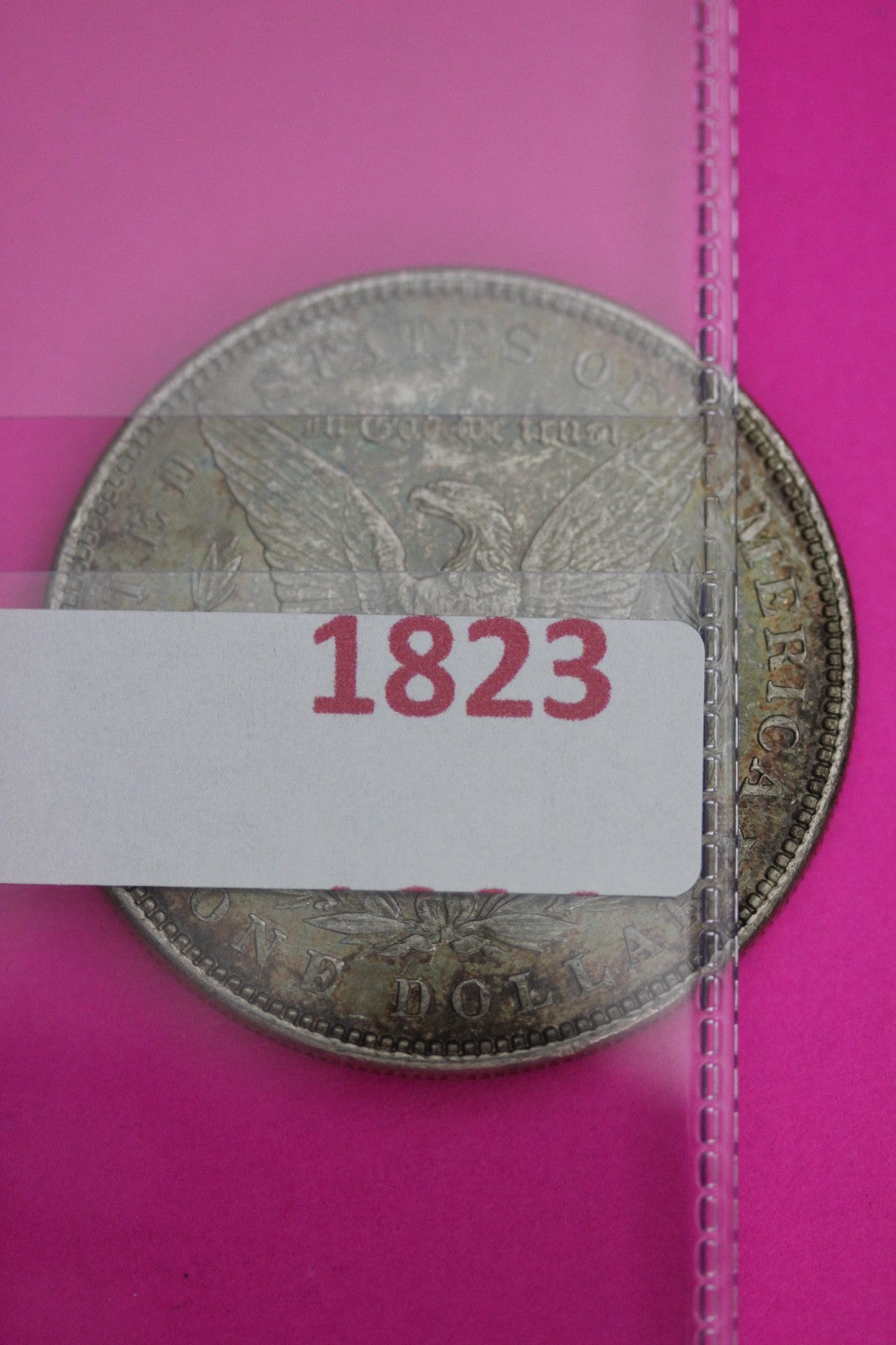 Toned High Grade 1889 P Morgan Liberty Silver Dollar Guaranteed Authentic 1823