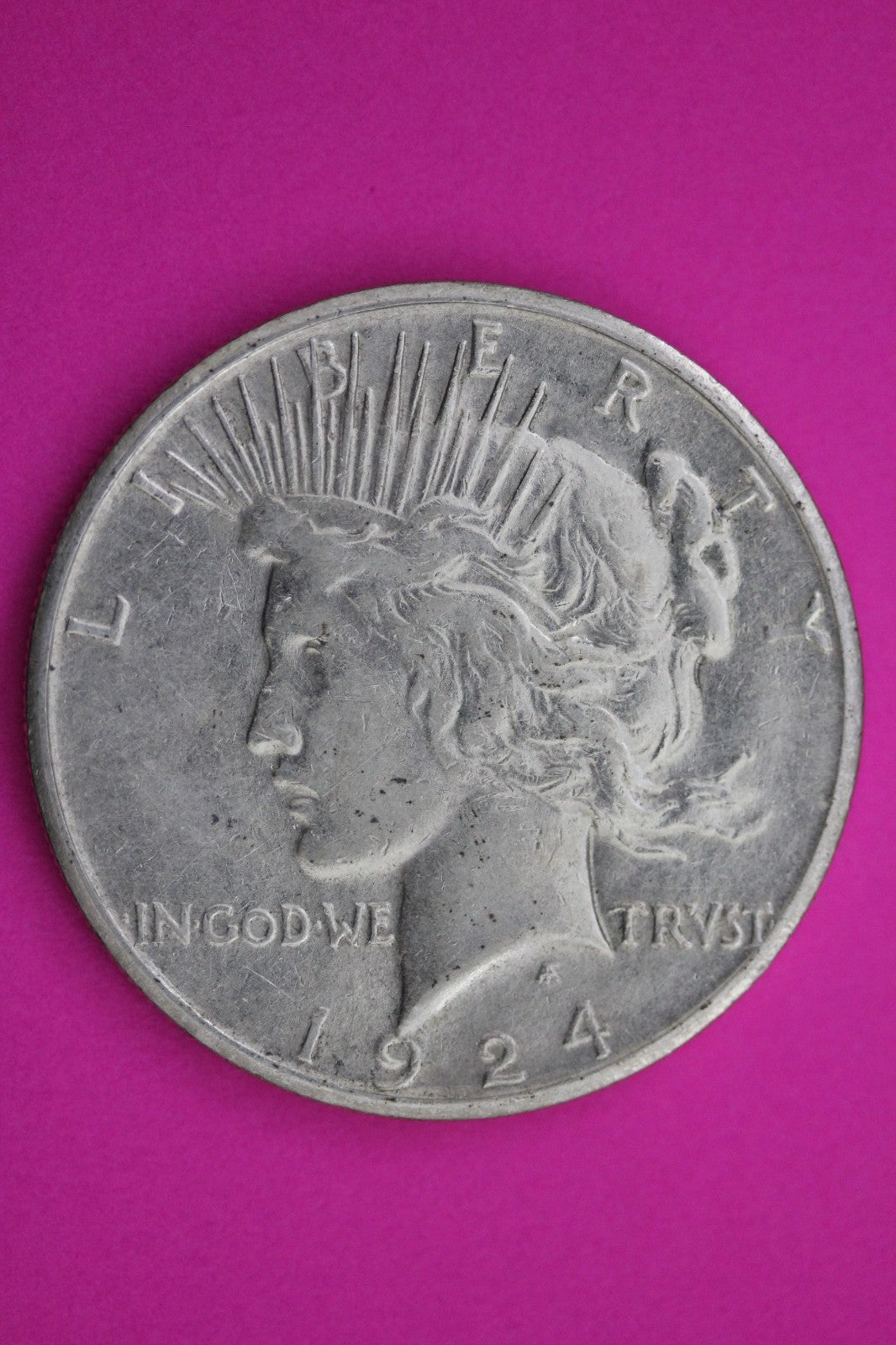 1924 S Peace Silver Dollar LIberty Coin Guaranteed Authentic U.S.A. Seller 1954