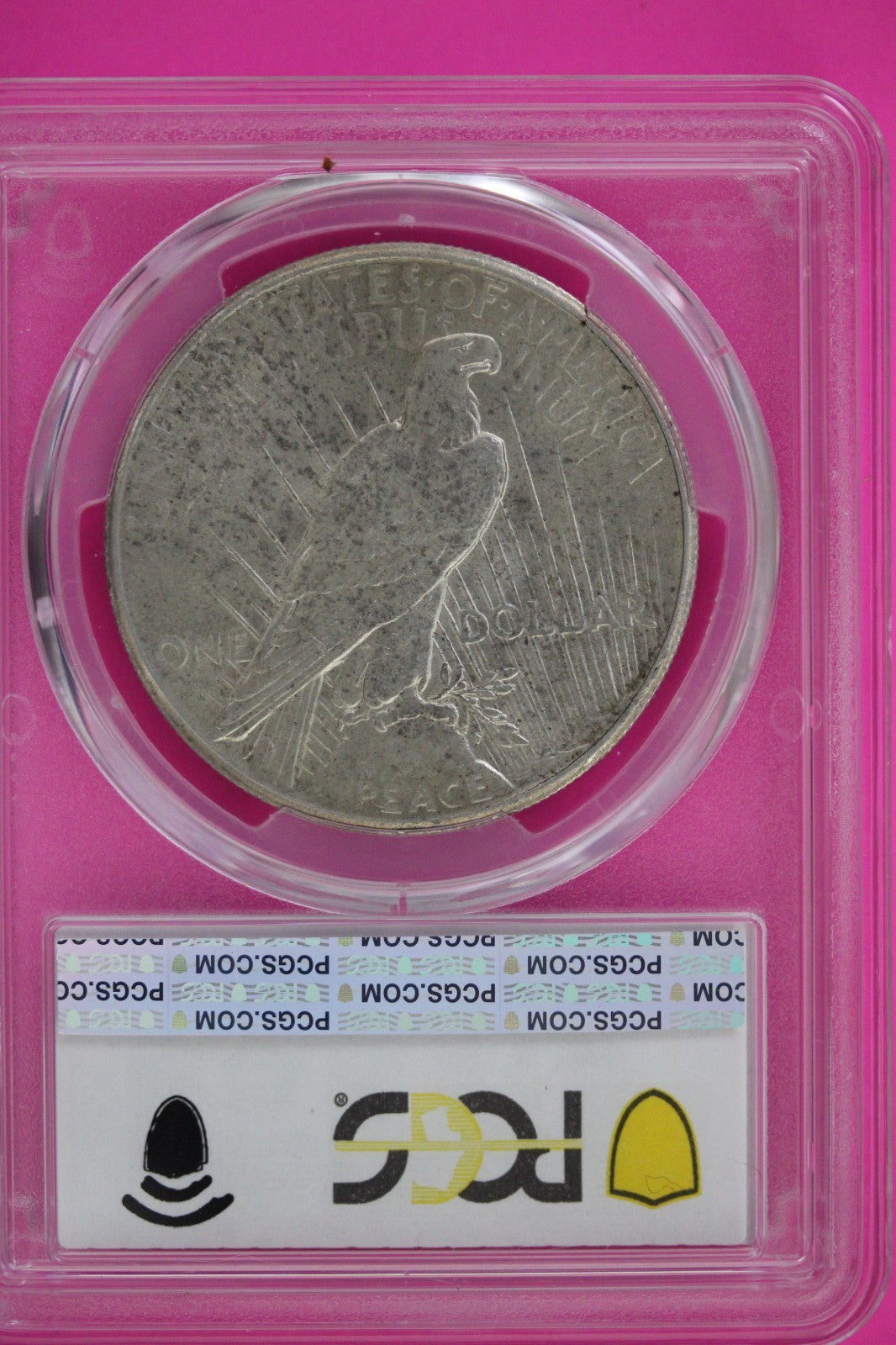 1927 P AU 58 Peace Silver Dollar PCGS Graded Certified Authentic Slab 56