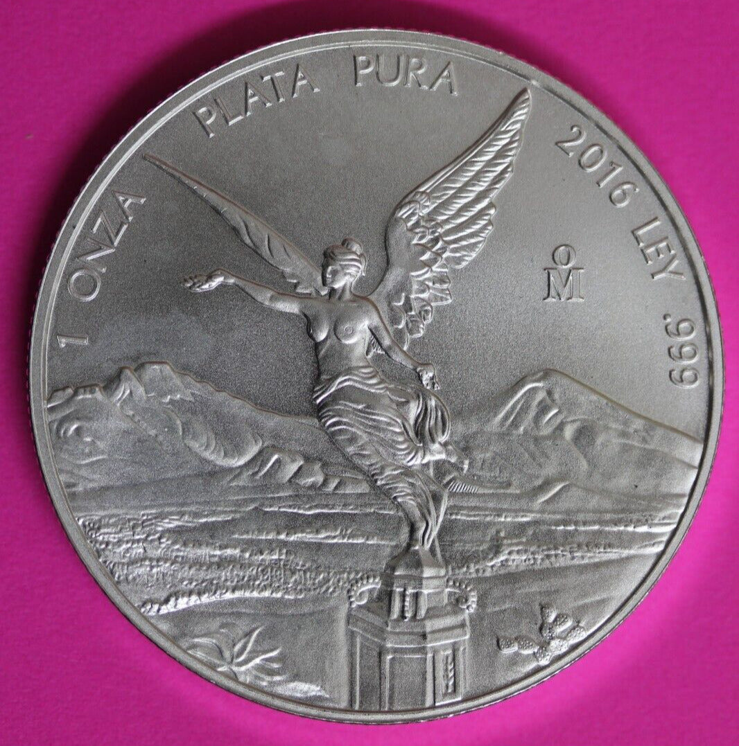 Gem BU 2016 Mexico Libertad Same Coin In Pics 1 Onza 1 OZ .999 Silver Coin 134