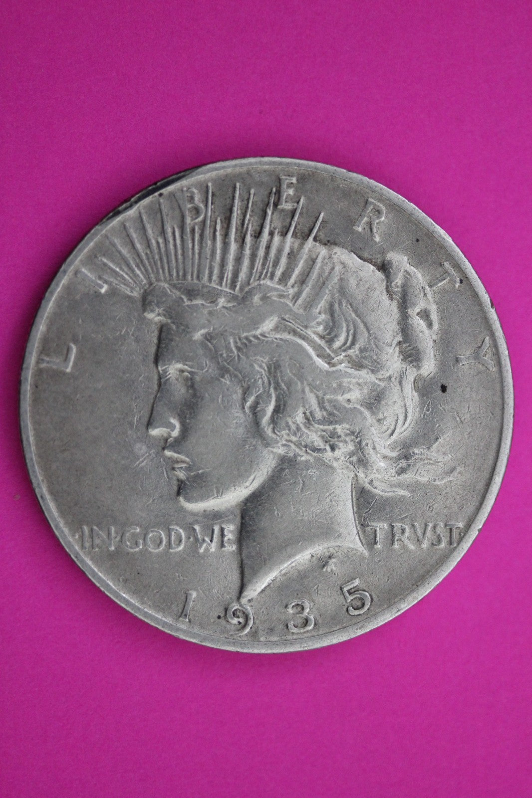 1935 S Peace Silver Dollar LIberty Coin Guaranteed Authentic U.S.A. Seller 1923