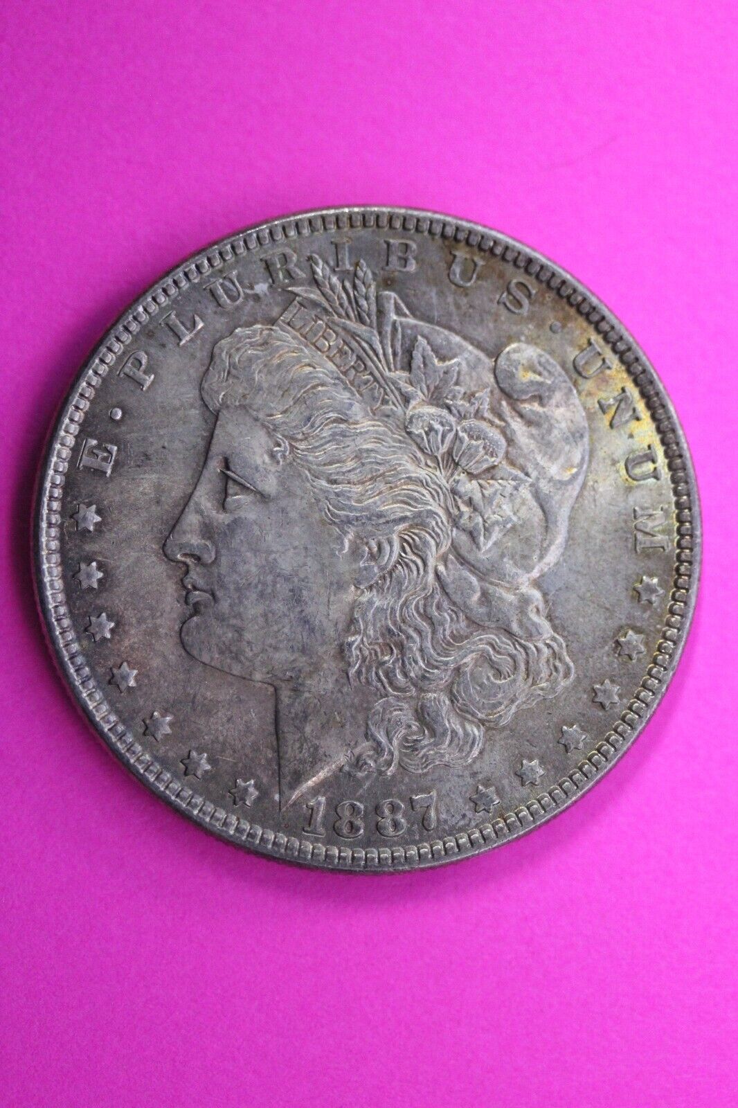 High Grade 1887 P Morgan Liberty Silver Dollar Scarce Philadelphia Mint Coin 214