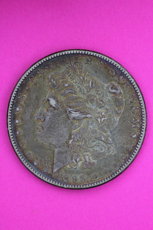 Toned High Grade 1896 O Morgan Liberty Silver Dollar Key Date New Orleans 302