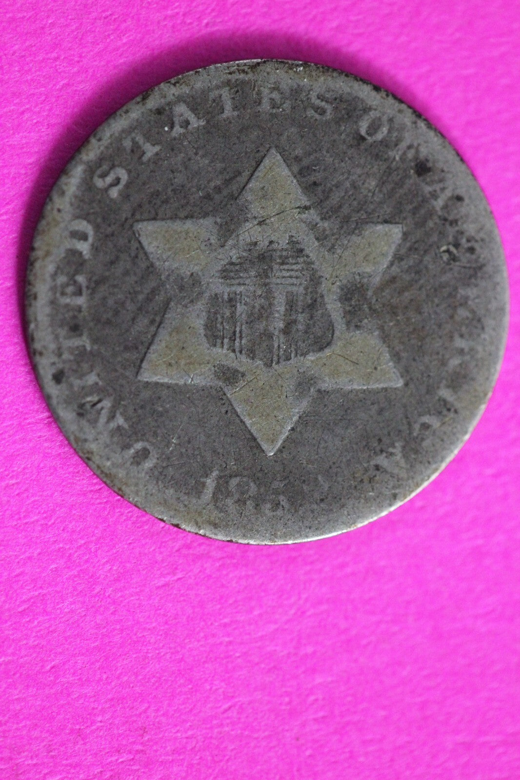 1852 Trime 3 Three Cent Silver Dime Exact Coin Shown In Pics Key Date 65