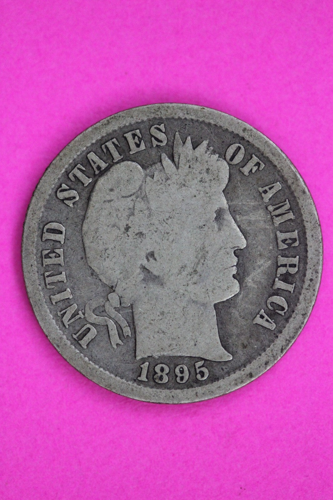 1895 S Barber Liberty Dime Silver Coin Guaranteed Authentic & Genuine 1555