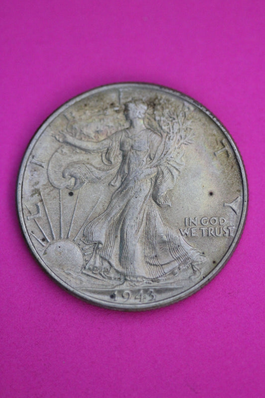 Nicely Toned High Grade 1943 P Walking Liberty Half Dollar Silver Coin 147