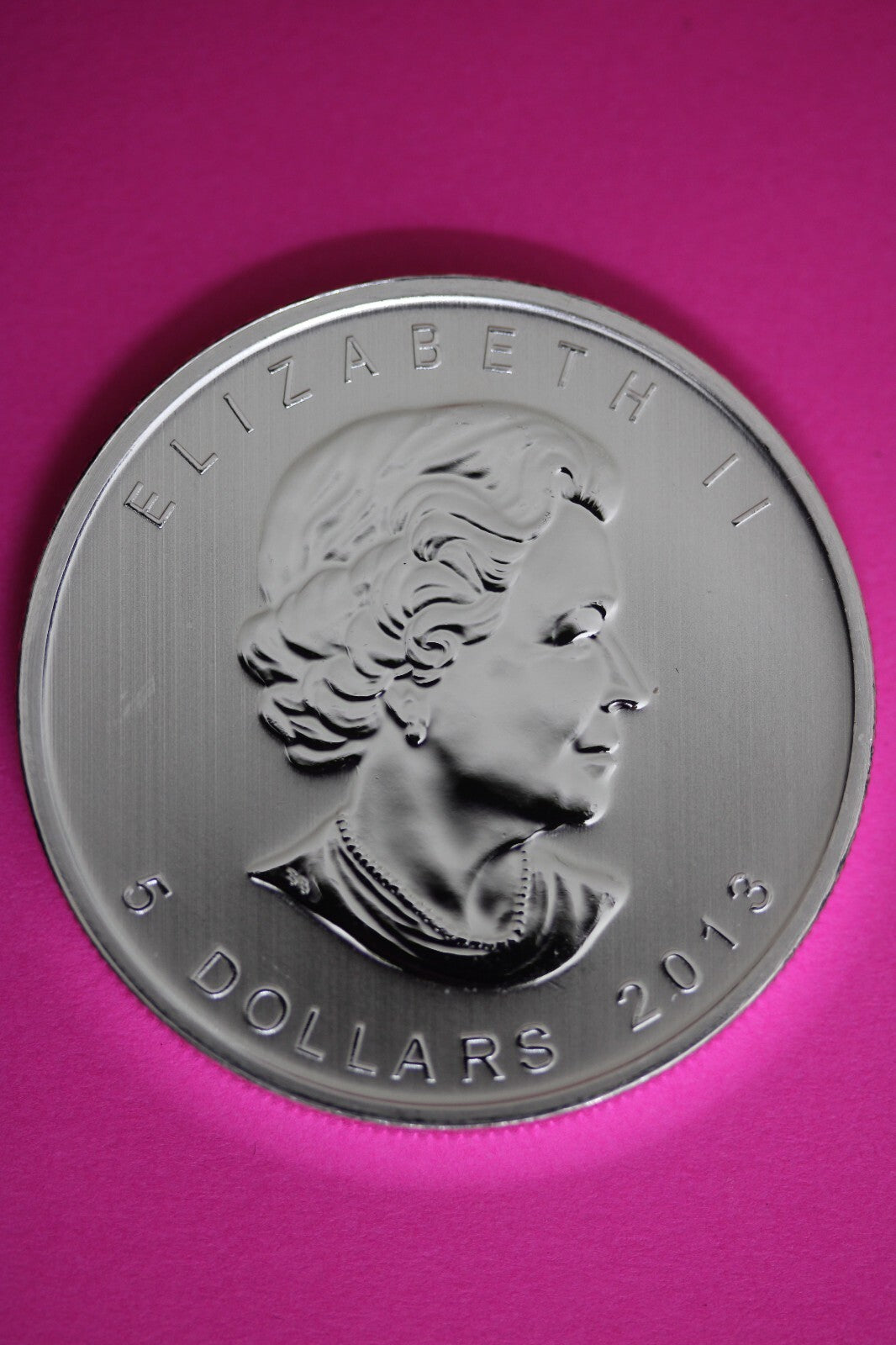 Gem BU 2013 Canada $5 Dollars 1 Ounce Silver Maple Leaf Same Coin In Pics CAF22