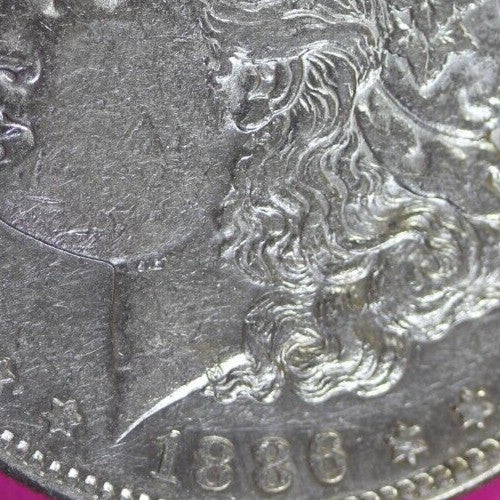 High Grade 1886 S Morgan Liberty Silver Dollar Key Date Coin San Francisco 287