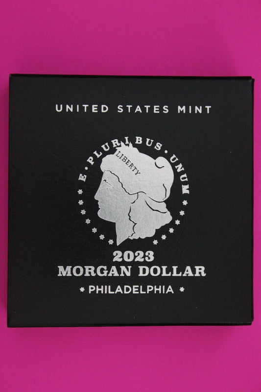 Gem Brilliant Uncirculated 2023 P Morgan Silver Dollar .999 Mint Box COA 6059
