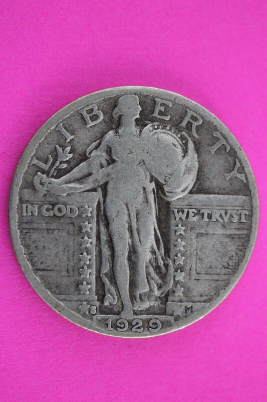 Full Date 1929 S Standing Liberty Silver Quarter You Get The Coin In Pic TOM 91