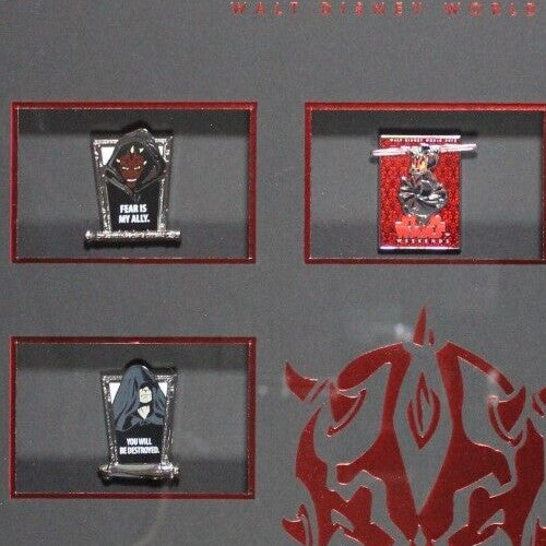 RARE 2012 Disney Star Wars Weekend Darth Maul 10 Pin Set New In Box Perfect