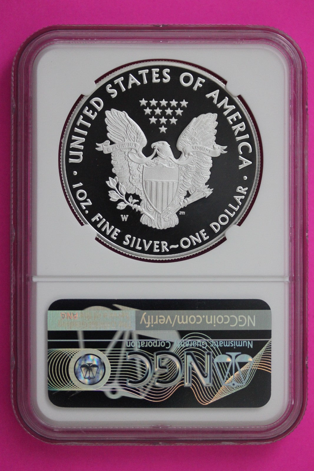 2018 W PF 70 Proof DCAM Silver American Eagle NGC Certified Authentic Graded 280