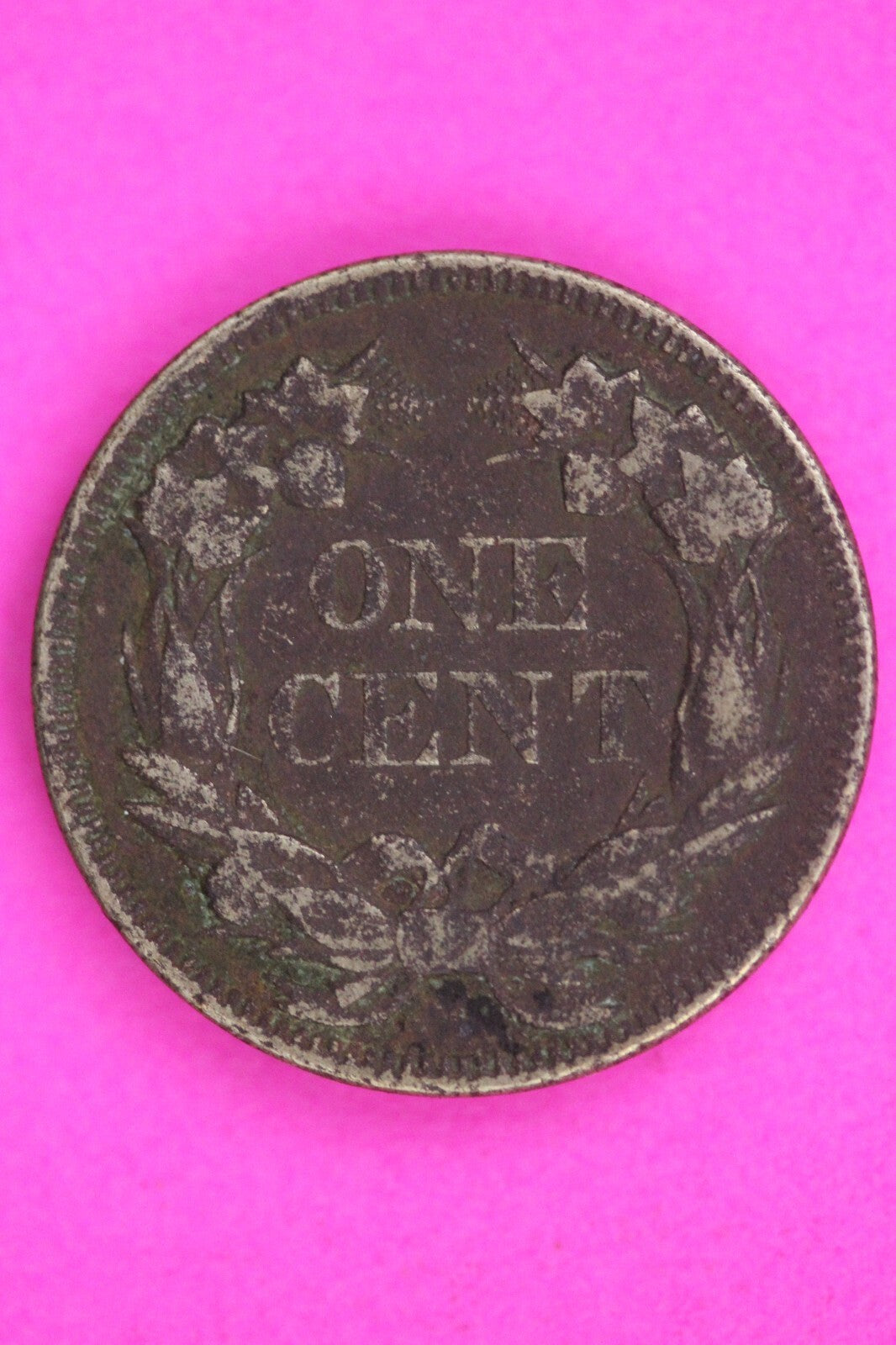 1857 Die of 1856 Flying Eagle Cent Penny Guaranteed Authentic Free Shipping 1421