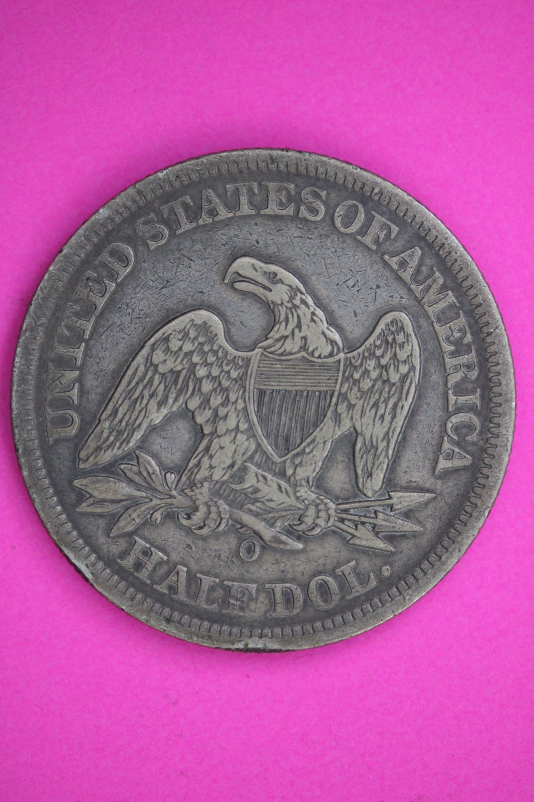 1858 O Seated Liberty Half Dollar Guaranteed Authentic & Genuine Coin 2972