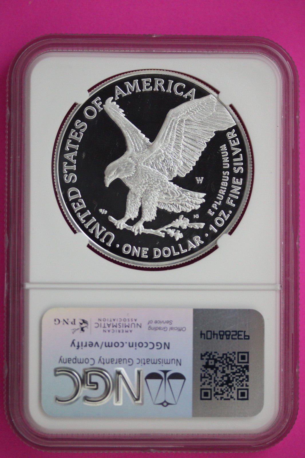 2025 W PF 70 Silver Eagle Moy Signature Proof Ultra Cameo 1 OZ NGC Slab 888